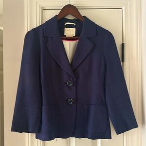 Kate Spade blue linen blazer - Size 4